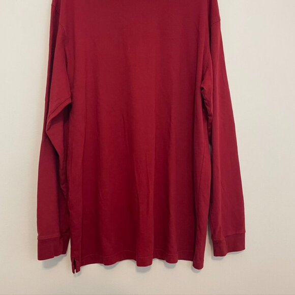 DULUTH TRADING CO COMPANY Mens Longtail T Relaxed Fit Long Sleeve T-Shirt Red M - Picture 3 of 11